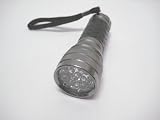 Super bright & compact Aluminium 16 LED Torch with batteries and carry case