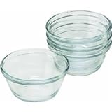 Anchor Hocking 81672E Essentials 4-Piece Custard Cup Set (Pack of 4) by ANCHOR HOCKING