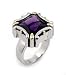 Amethyst 2 Tone Ring