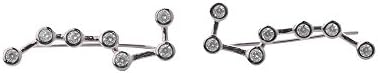 Miss Chopin Sterling Silver Big Dipper Earrings Rhodium Plated