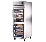 Top Mount Deep Reach-In Half Glass Door Refrigerator - 31 Cubic Feet