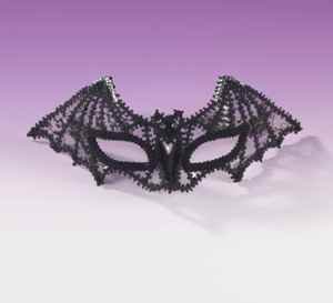 Black Venetian Winged Mask