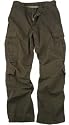 Vintage Paratrooper Cargo Pants, Washed for a Retro Look and Feel -Chocolate Brown