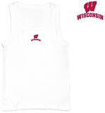 NCAA Wisconsin Badgers Collegiate Debut White Ladies Tank Top