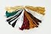 Tassel Depot 100 Floss Bookmark Tassels - Earth Tone Assortment
