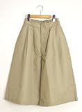 (GP511682) GRANDMA MAMA DAUGHTER(グランマ ママ ドーター) コットンガウチョパンツ/ワイドキュロットパンツ 1サイズ 301.BEIGE