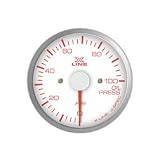 STRI (XC5205B-E) Imperial X-Line Series Oil Pressure Gauges - 52mm Black Dial, Amber Led