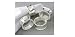 BEADED NAPKIN RINGS - Beaded Napkin Rings, Silver Plated, Set of 4