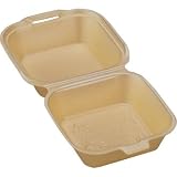 Take Away / Cafe / Event Foam Standard Burger / Chip Box Clamshell - 120x120x74mm (Pack 500) - simple disposable food service, great for professional use or parties