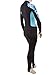 Tilos Women's 6oz Skin Suit (Blue Flower, Medium)