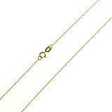 Classical 9 ct Gold Women belcher Chain - 18.1 inch