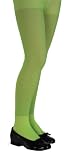 Girls Lime Glitter Tights