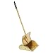 Ex-Cell Kaiser 305 BRASS Brass Straight Handle Self-Closing Dustpan, 12" Length x 10" Width x 31" Height