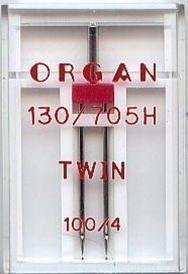 Organ Aghi gemelli per macchine da cucire misura 90/4 adatti per Brother, Janome, Singer, Unviersal