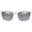 I Ski Boulder Classics Lifestyle Sunglasses - White/Smoke with Silver Mirror