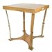 Portable Wooden Folding Cafe Table (Light Walnut/Oak) (29"H x 30"W x 30"D)