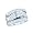 2 Carat Princess Invisible Diamond 14k White Gold 3-Piece Bridal Set Ring