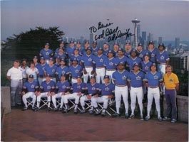 Davis, Alvin (Seattle Mariners) Autographed/Hand Signed 8x10 Photo by Alvin Davis (P)