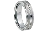 Dual Finish Tungsten Carbide Men's Ring [403]