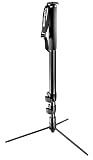 Manfrotto 682B Einbeinstativ Profi mit Standf��en (2 Ausz�ge, rutschfester Gummigiff, Handgelenkschlaufe) schwarz