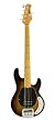 Ernie Ball Music Man Classic Collection StingRay 5 String Bass - Single Humbucker Tobacco Burst Finished Birdseye Maple Neck Black Pickguard