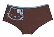 Hello Kitty Face Bling Hearts Brown Bikini Panty for women