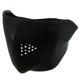 Zan Headgear Neoprene Half Face Mask Black One Size Fits All OSFA WNFM114H