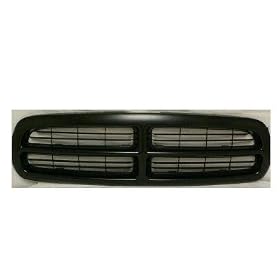 Black Grille Grill Dodge 97-03 Dakota Pickup Truck 98-03 Durango 97 98 99 00 01 02 03 04 1997 1998 1999 2000 2001 2002 2003 2004 Paintable