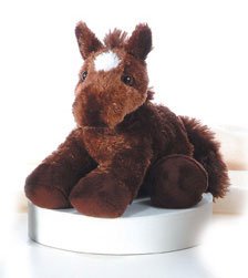 Plush Chestnut Brown Horse Mini Flopsie 8