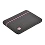 Swiss Mobility 10-Inch Netbook Vertical Sleeve in Grey with Thin Pink Stripe