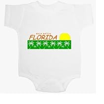 Boca Raton Green Palms Baby Ultrasoft Onesie