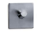 Zack Duplo Square Towel Hook, Self-adhesive