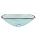 Search : Elements of Design EVSQCC4 Designer Fauceture Square Tempered Glass Bathroom Vessel, Crystal Clear
