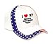 I Love/Heart American Staffordshire Terrier Adult USA Flag Hat / Cap