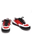 Onmyodo Ashioto Red Black And White Lace-Up Sneakers