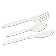 Boardwalk PWCPC3606 Heavyweight Plastic Cutlery Combo Set, Full Length, 120 Plastic Forks, Plastic Knives and Plastic Teaspoons (BWKPWCPC3606) Category: Cutlery Kits