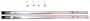 Easy Track RR1036-CH Wardrobe Rod with Rod End, Chrome, 35-Inch, 2-Pack
