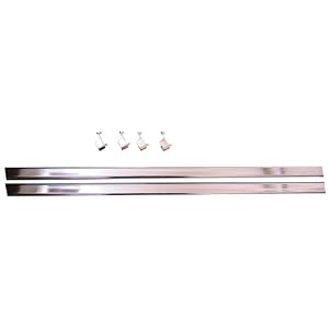 Easy Track RR1036-CH Wardrobe Rod with Rod End, Chrome, 35-Inch, 2-Pack