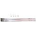 Easy Track RR1036-CH Wardrobe Rod with Rod End, Chrome, 35-Inch, 2-Pack