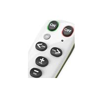 doro Universal Fernbedienung f&uuml;r einfachste Bedienung von Fernseher oder Stereoanlage, wei&szlig;/ schwarz