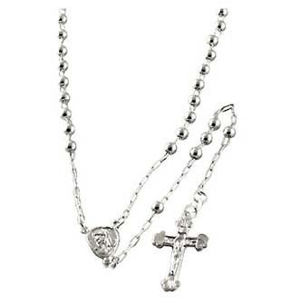 Sterling Silver Rosary 3mm