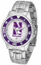 Northwestern Wildcats Competitor Watch with a Metal Band