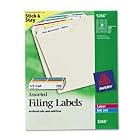 Click here to buy Avery 2 3 x 3 7 16 Inch File Folder Labels with Assorted Colors 25 Sheets (5266) by Avery.