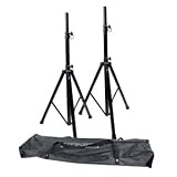 Konig High Quality Black Aluminium Speaker Stands