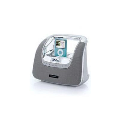 New Memorex Minimove Player Dock/Radio Boombox Silver Wireless Remote Control Ac Power Adapter