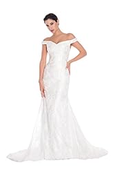 Sexy Applique Lace Off the Shoulder Bodycon Dress/Wedding Dress 