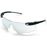 IMAGE OF Safety Glasses - Desperado - Black Frame - Silver Mirror Lens