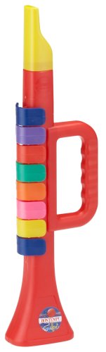 Childrens Toyshop  Spielwaren : Bontempi TR2732N - Trompete mit 8 farbigen Tasten, 27cm