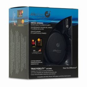 31eWyt0Lu3L ABLE PLANET NC200B True Fidelity Foldable Active Noise Canceling Headphones (Black)