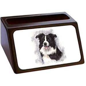 Border Collie Business Card Holder